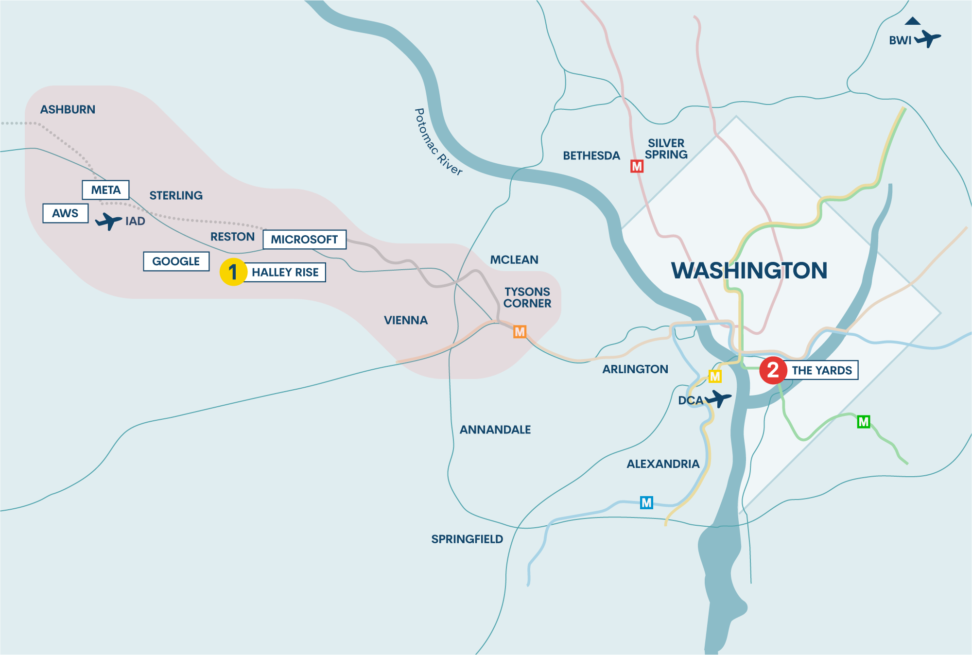 DC talent map - tech businesses